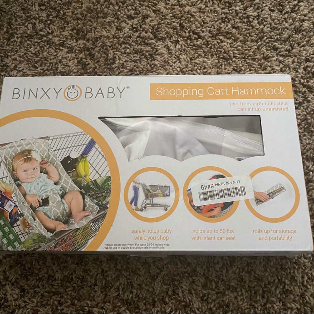 Binxy shopping cart hammock for baby